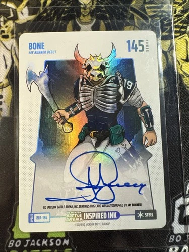 Bo Jackson Battle Arena Update Bone Steel Auto Inspired Ink BFA-184🔥🔥
