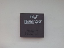 486DX2-50 Intel A80486DX2-50 rare spec SX749 vintage CPU GOLD
