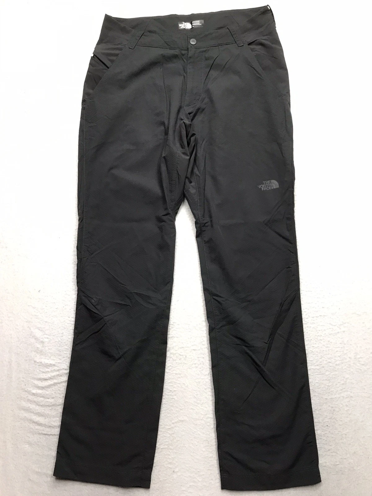 NORTH FACE Paramount Pro Pants Men 32x30 Gray Nylon Hiking Performance Flash Dry