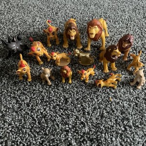 Disney Vintage Lion King Simba Nala Scar Toy Figures Cake Toppers Lot Of 16