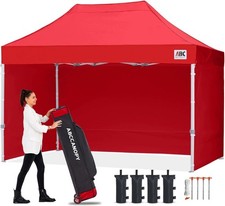 ABCCANOPY 3x4.5M Pop Up Gazebo Canopy With Sidewalls Red