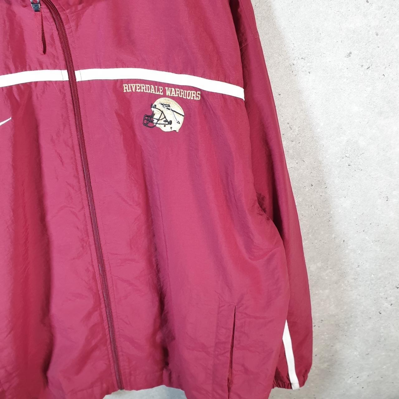 SACAI X NIKE Giacca a vento vintage Nike Team pista uomo XL rosso bordeaux USA Swoosh