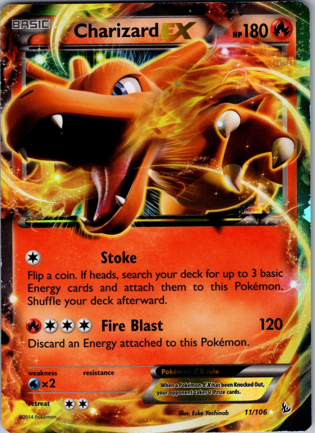 Charizard EX (11) Ultra Rare XY - Flashfire 11/106 NM - Pokemon TCG