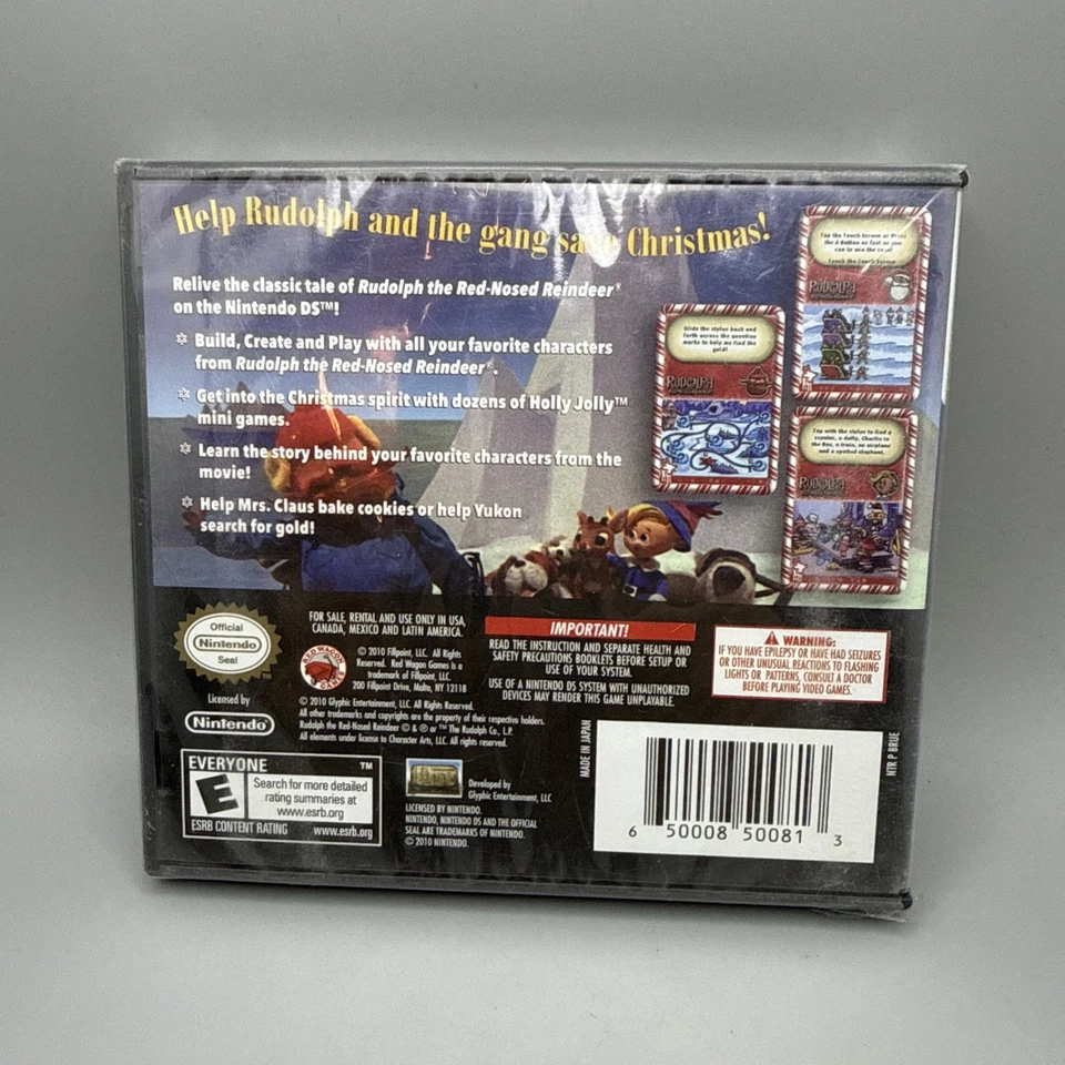 Rudolph the Red-Nosed Reindeer (Nintendo DS, 2010) New Factory Sealed - Image 2 of 4