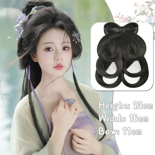 Twisted Synthetic Antique Hanfu Wig Song And Ming Dynasty - Picture 7 of 12