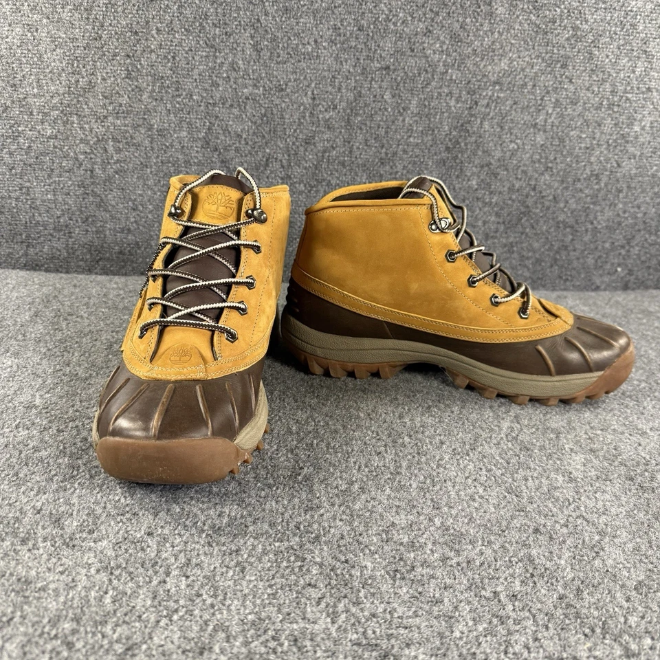 Timberland Canard Mid 86127 Hombres 11.5 Marrón Cuero Cordones Chukka Botas Senderismo Foto 4 de 4