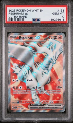 Reshiram ex 158/086 - Sv: White Flare Holo (PSA 10)