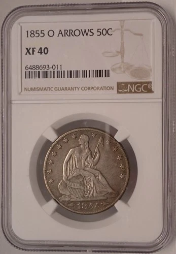 1855-O Seated Liberty Half Dollar NGC XF40