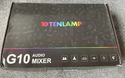 Tenlamp G10 Audio Mixer Vocal Effects Multi-Channel Studio All-In-One