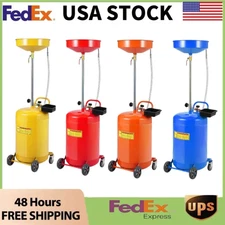 8/20 Gallon Waste Oil Drain Change Tank,Portable Oil Drain Container,Adjustable