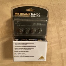 Behringer MICROAMP HA400 Headphone Amp New Unopened - Music Amplifier DJ Band