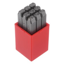 9pcs Metal Number Stamp 5mm Steel Reverse Punch for Jewelry Making Die