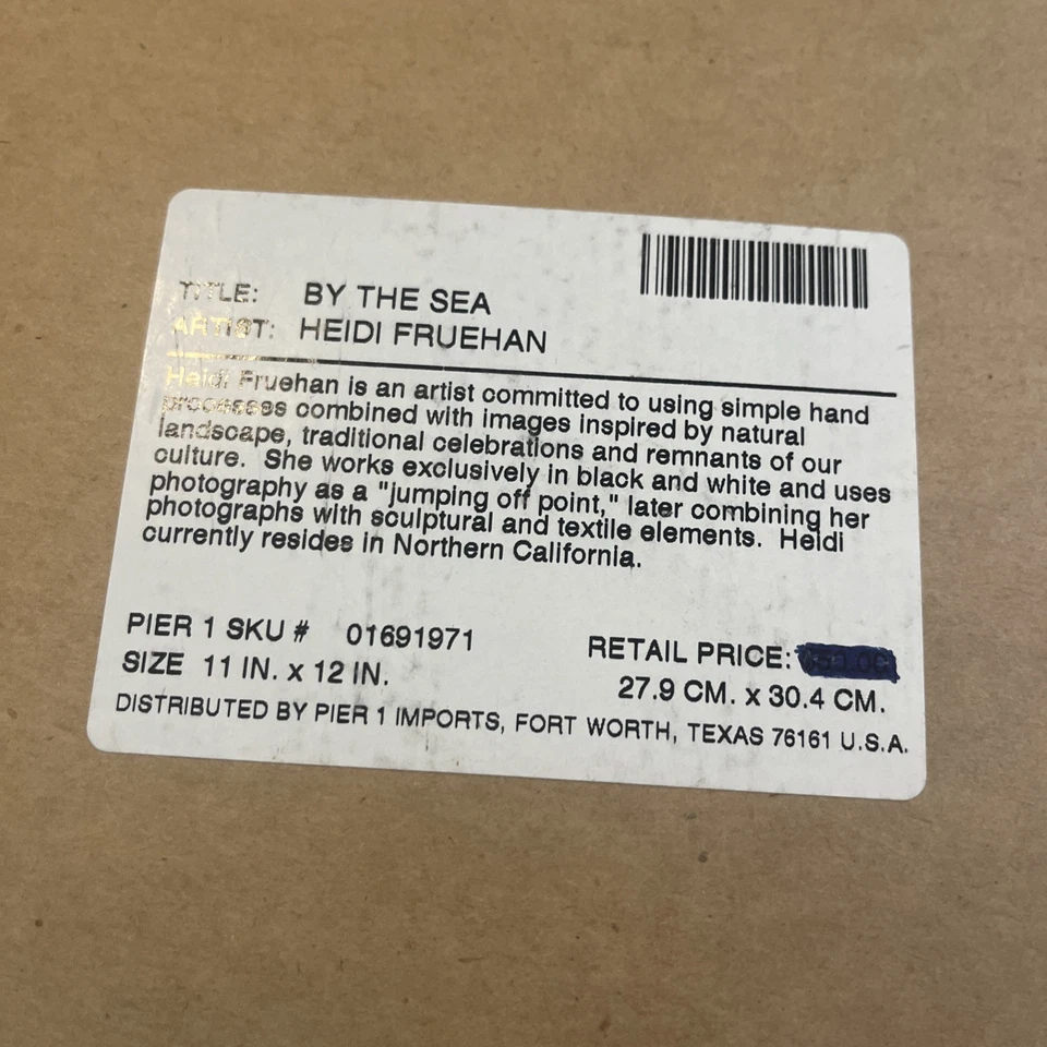 Pier1 Imports Lighthouse Matted Framed Wall Art 13x 15” Heidi Fruehan By The Sea - Image 4 of 4