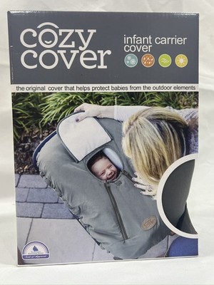 NEW Cozy Cover Infant Carrier Cover Protects Babies from Outdoor Elements   Gray