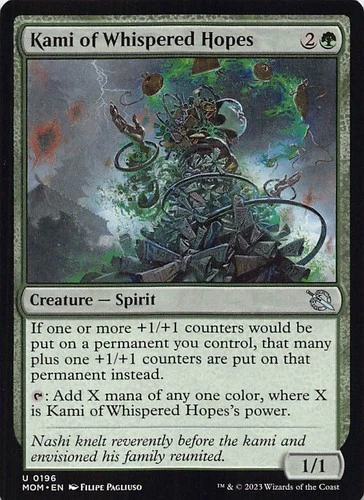 Kami of Whispered Hopes MOM 196 English NM - MTG