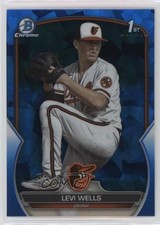 2023 Bowman Chrome Draft Sapphire Edition Levi Wells #BDC-92 0q4s