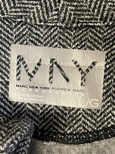 MARC NEW YORK ANDREW MARC PERFORMANCE JACKET HERRINGBONE FULL ZIP POCKETS LG - Picture 8 of 10