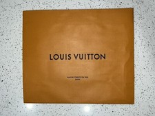 LOUIS VUITTON LV 16 X 13.5 X 6.25 Authentic Tote Gift Shopping Paper Bag Orange