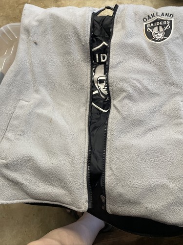 Vintage Raiders Los Angeles Oakland Las Vegas Sears Roebuck Puffer Vest XL ** - Bild 7 von 10