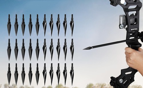 100/125grain Hunting Broadheads Arrowheads Replaceable Arrowtip for Archery - Picture 2 of 16