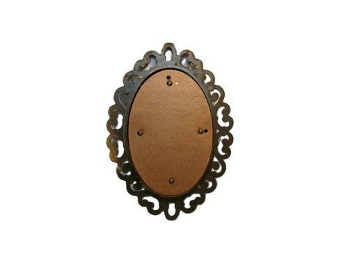 Retro 1978 MCM Homco “Woven Rattan” Small Vintage Wall Hanging Mirror Décor - Picture 2 of 2