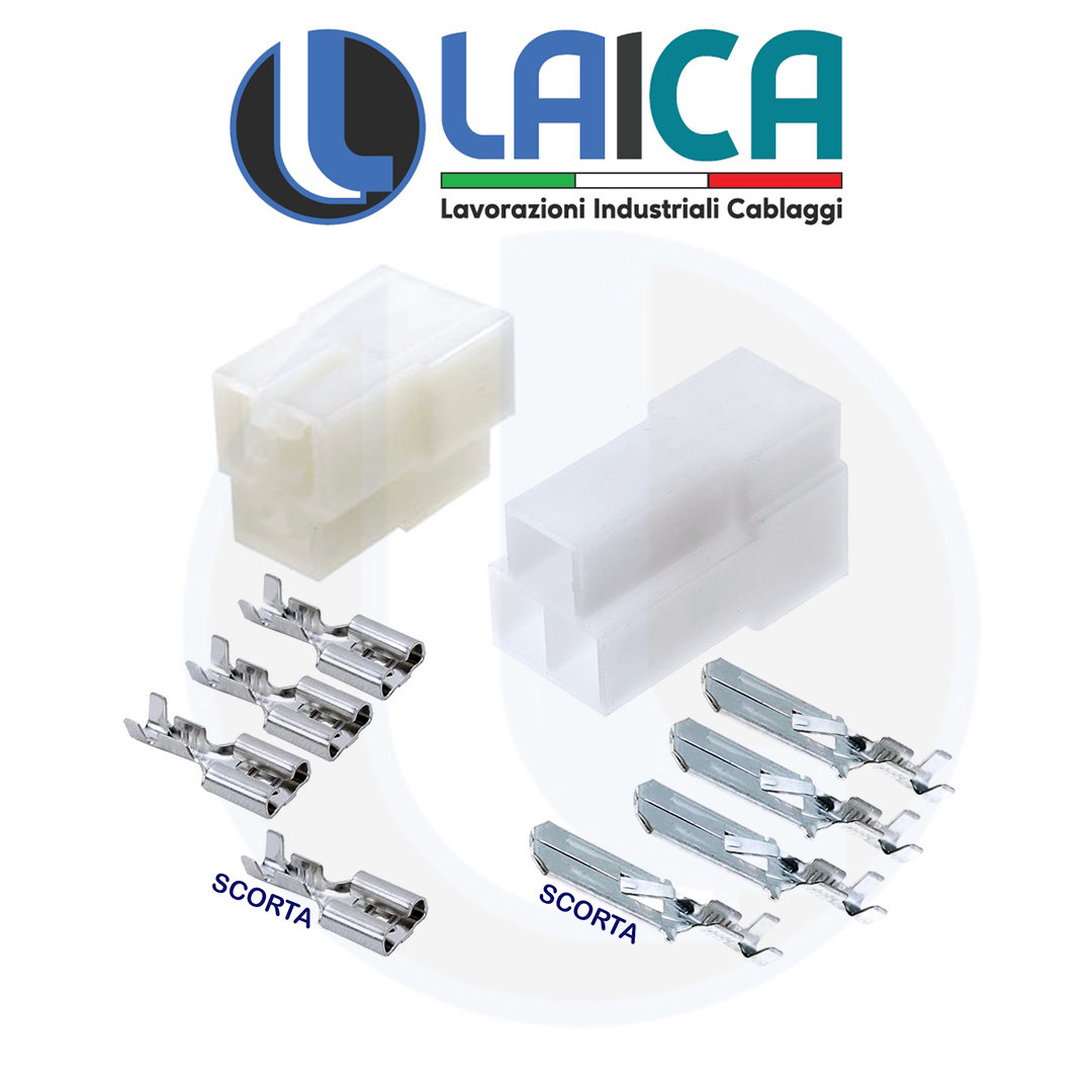 Kit Connettore Serie DT Porta Maschio 6 Vie E003 - Foto 3