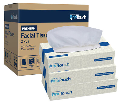 Extra weiches weißes Taschentuch Gesichtstücher in Schachtel und ideal für empfindliche Haut