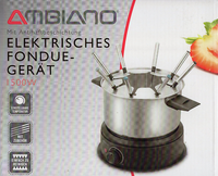 Ambiano Elektrisches Fondue GeräT Elektro FonduegräT Edelstahl 1500 W