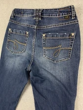 JAG Jeans Women's Size 2 w25 Blue Denim Thick Stitch Boot Leg