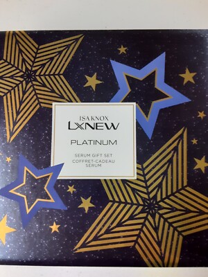 new AVON Isa Knox LXNEW Platinum Serum Gift Set - 3pc set - serum day night