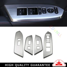 Glass Window Lifting Lock Panel Trim For Honda CR-V CRV 2017-22 Silver Titanium
