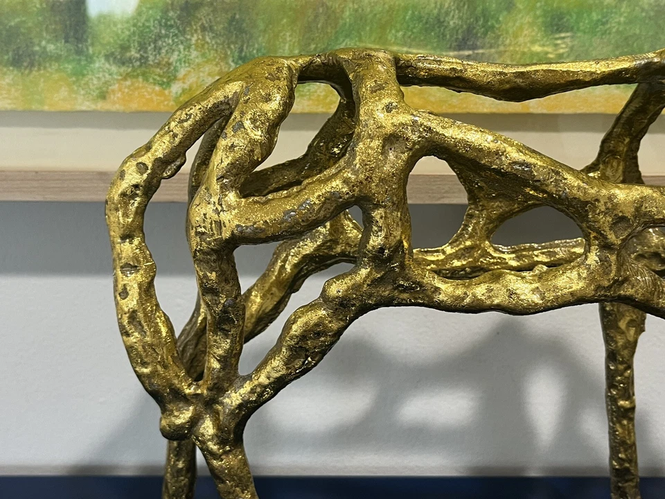 Diseño Cian Oro Ponder Caballo Pensativo Escultura Estatua Hierro 9099 Decoración del Hogar Foto 4 de 4