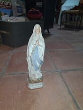 Jugendstil Figur Statue  Frau von Lourdes Madonna Biskuitporzellan ND de Lourdes