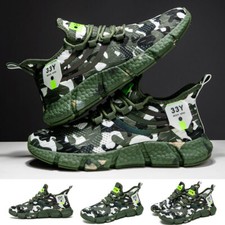 Women Men Sneaker Breathable Running Shoes Mesh Camouflage Casual Shoes Size 12