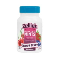 Zellie's |100% Xylitol Sugar Free Cherry Berry Breath Mints | Non-GMO, Low-Ca...