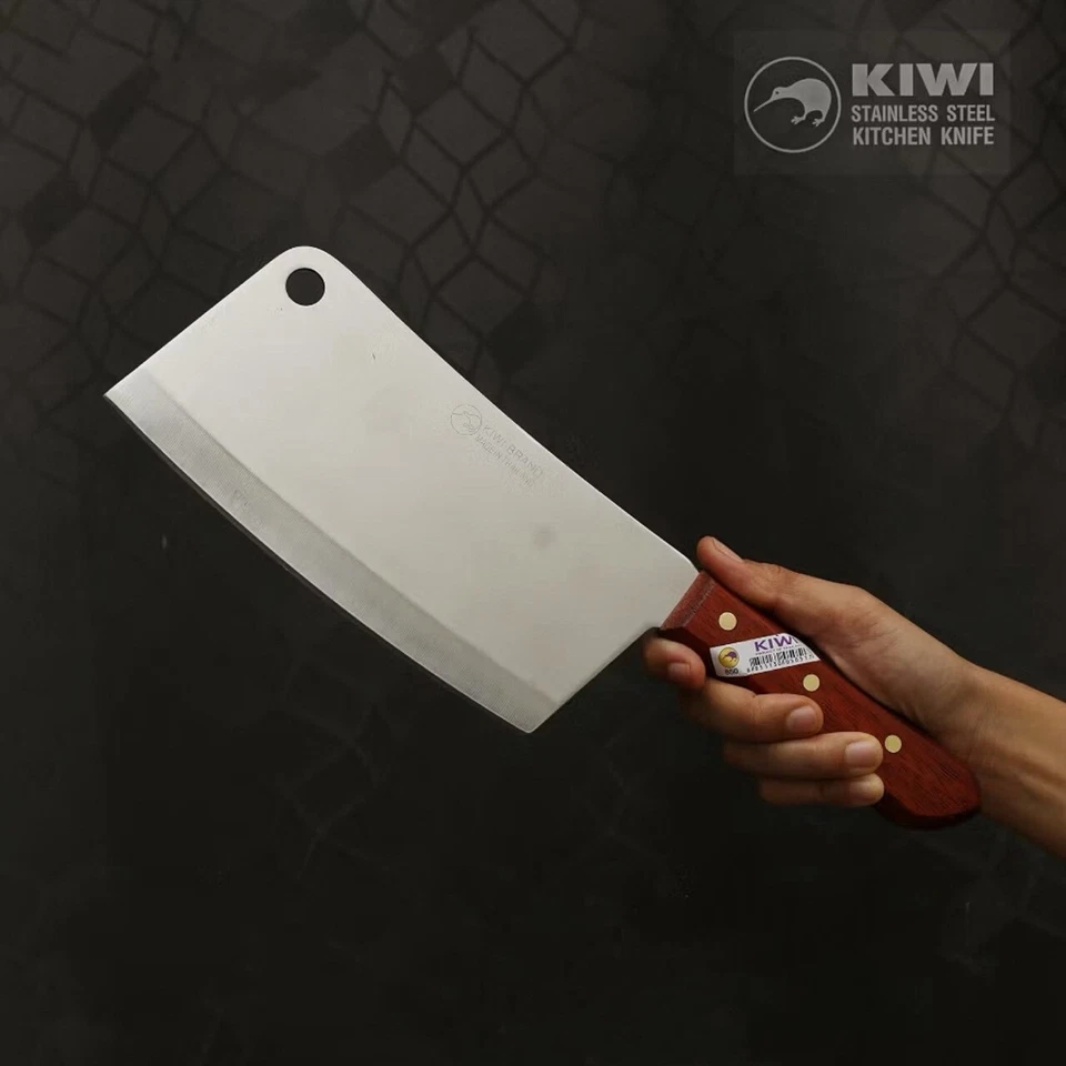 Juego de 5 cuchillos de cocina de acero para chef Juego de cuchillos de cocina de acero inoxidable para chef de mano Foto 3 de 4