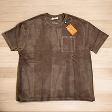 YoungLa Shirt Men's Size M Corduroy Shirt Olive Green #419 Pocket Oversized NWT