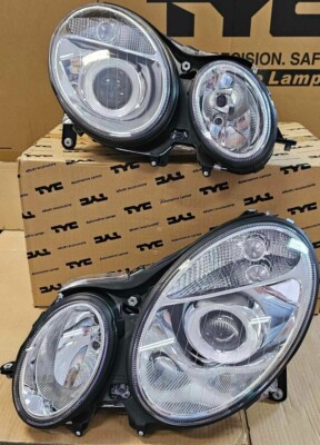 2X SCHEINWERFER VORNE LINKS+RECHTS ELEKTRISCH MERCEDES E-CLASSE W211 2002- NEUF