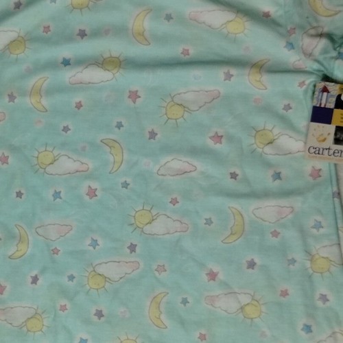 Carter's Girls' Nightgown Sleep Shirt Sun Moon Stars Blue L (8/10) VTG - Picture 3 of 10