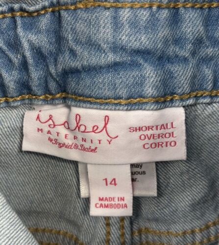 Isabel Maternity By Ingrid & Isabell Overall Shorts Size 14 - Picture 5 of 13