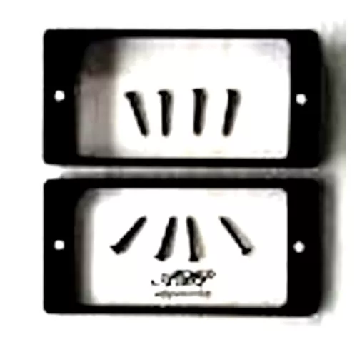 2 Black curved Gibson LP Humbucker Pickup Mounting Ring + 8 screws