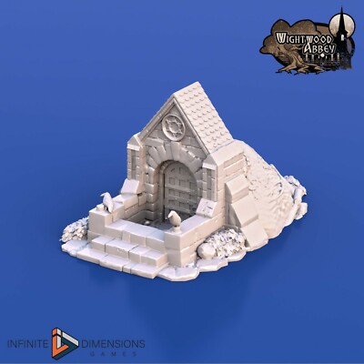 Wightwood Crypt Entrance Tabletop Terrain Miniature RPG D&D Dungeons and Dragons