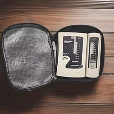 Lan Cable Tester W/Remote & Case Working W/battery RJ11 RJ45 Master Monoprice