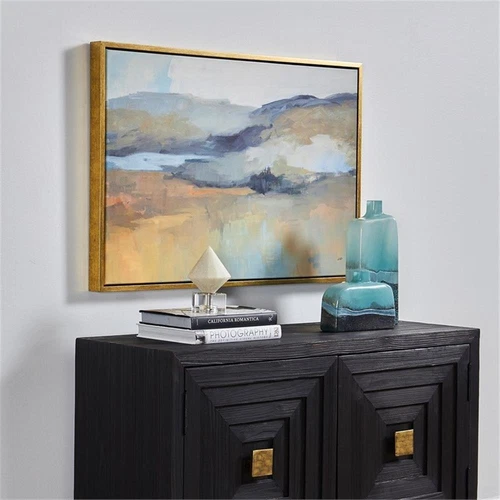 Uttermost Folded Hills Wood & Canvas Framed Landscape Art in Multi-Color - Picture 6 of 6