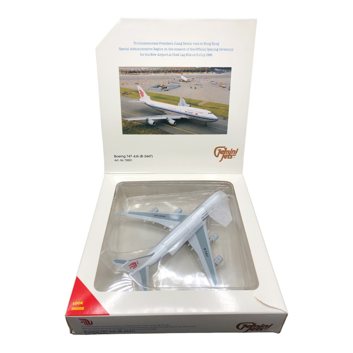 Gemini Jets B-2447 1:400 Scale Die Cast Air China Boeing 747
