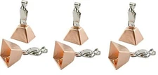 Fishing Copper Bell Alert with Eagle Clamp On Clips Baits Bite Alarm Bell 6 pack