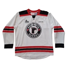 CCM Quebec Remparts Hockey Jersey Youth Large White Boys NHL Canada