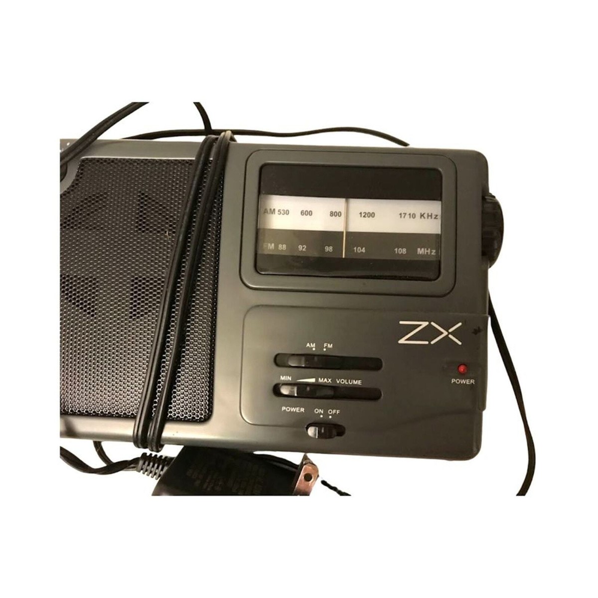 ZX Portable AM/FM Radio Model 473339 with Plug-In Adaptor | eBay