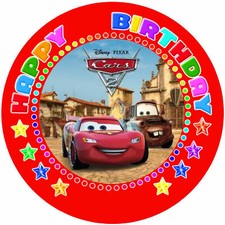 Tortenaufleger Geburtstag Party Tortenbild Fondant  Oblate Disney Pixar Cars P58