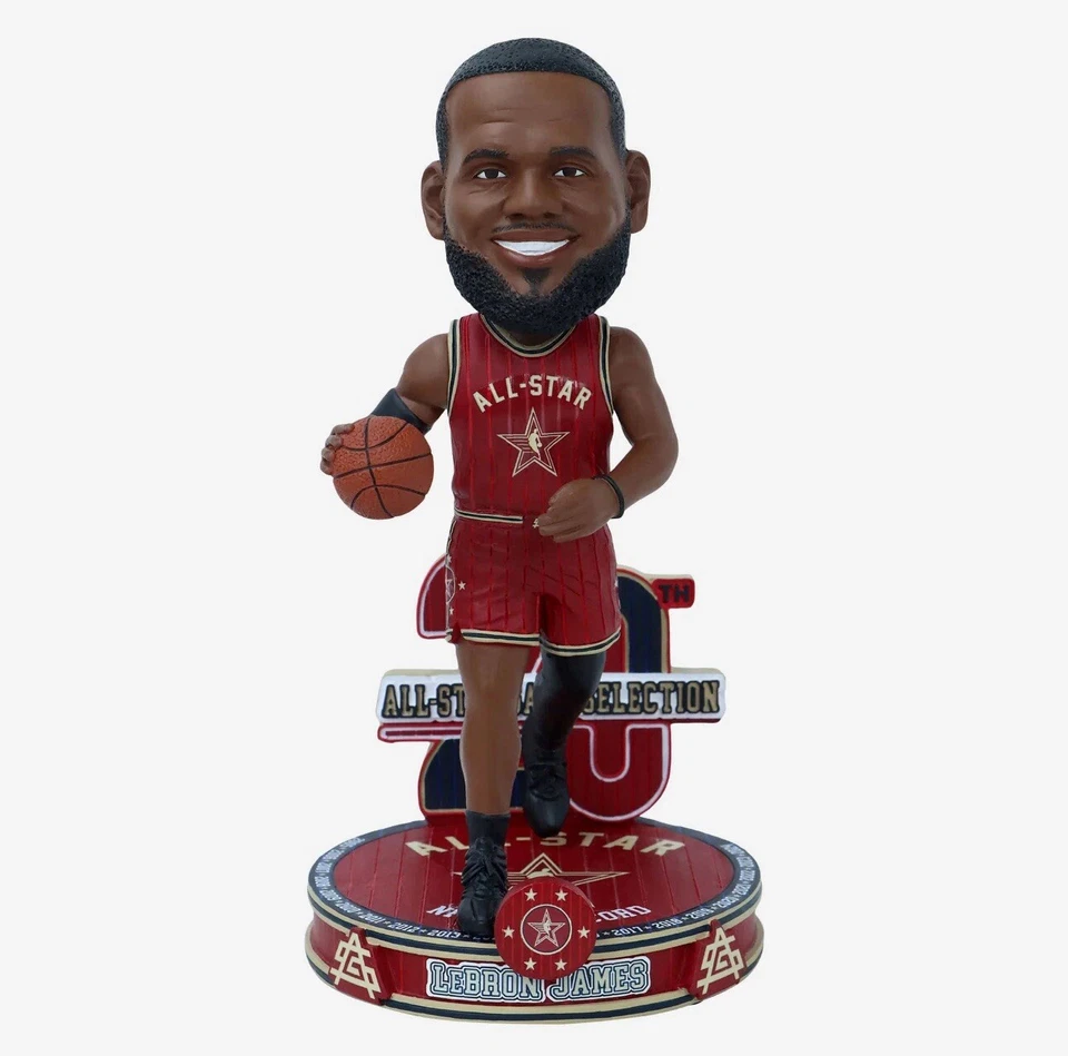 LeBron James Los Angeles Lakers 20x Juego de Estrellas Bobblehead FOCO NUEVO SOLO #124 Foto 2 de 4